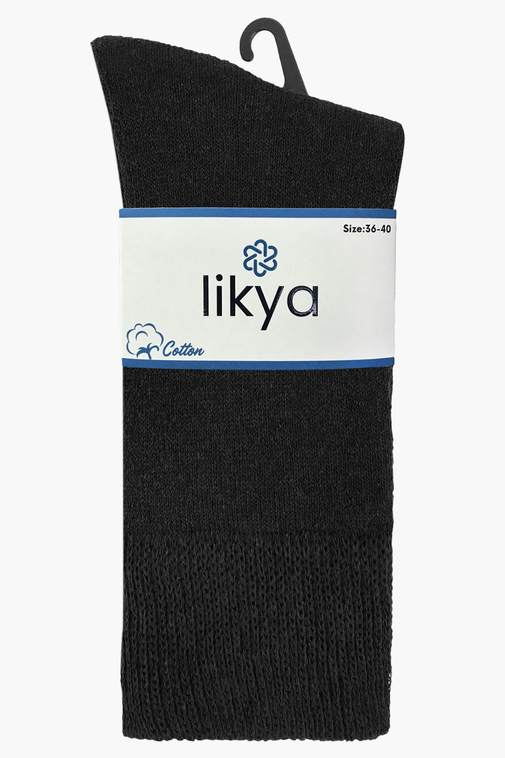 Likya Kadın Soket Çorap Havlu Düz Pamuklu Comfort