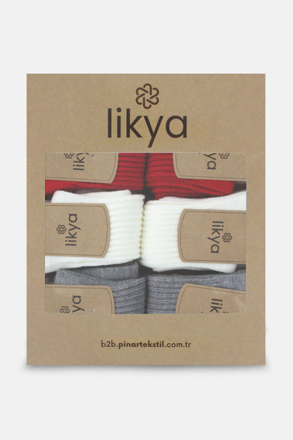 Likya Kadın Soket Çorap Kıvrık Akrilik