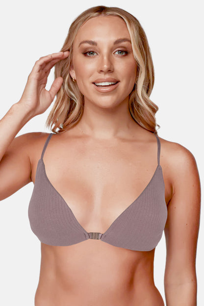 Liza Kadın Desteksiz Büstiyer Önü Kopçalı Sırt İpli Sporcu