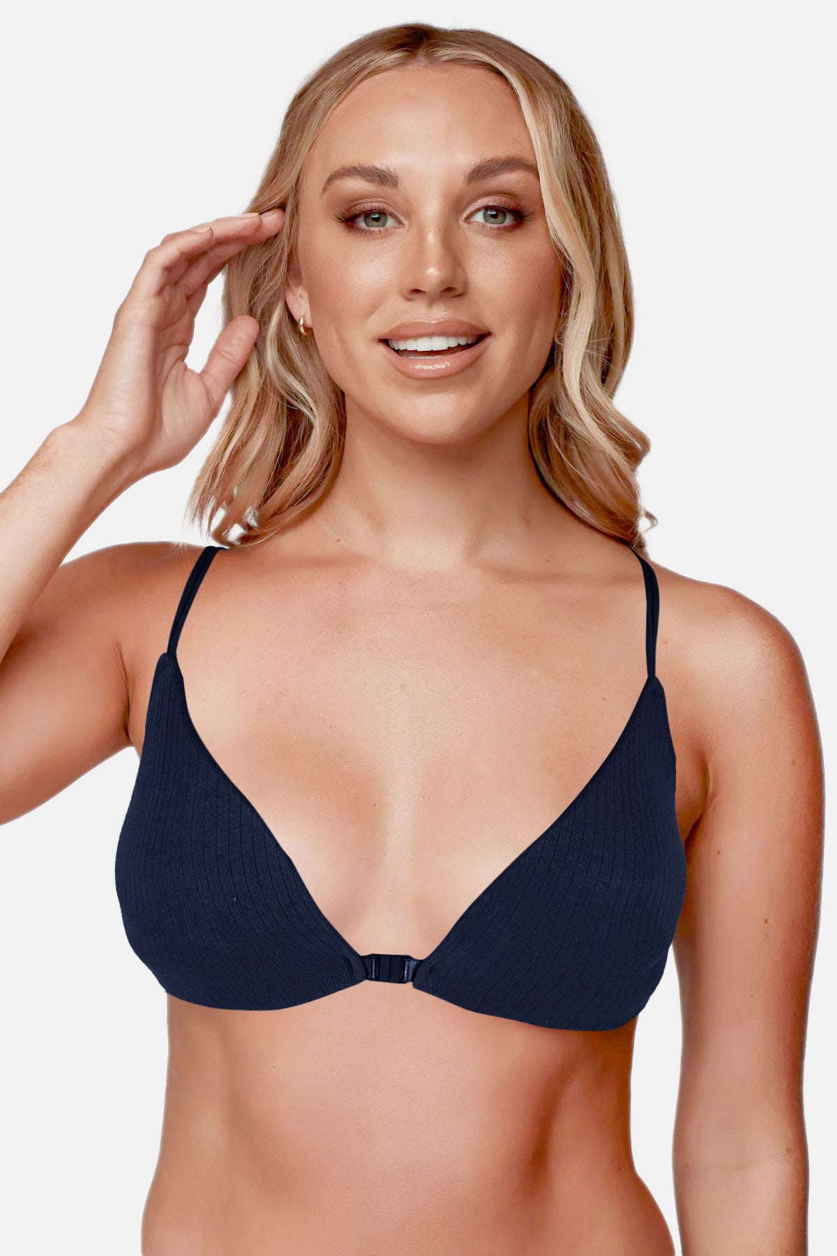 Liza Kadın Desteksiz Büstiyer Önü Kopçalı Sırt İpli Sporcu