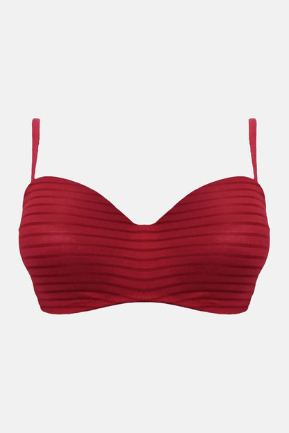 Liza Kadın Jakarlı Desteksiz Telli Sütyen Lotus