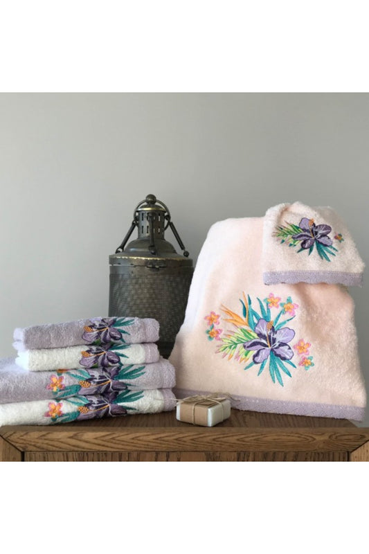 Maribor El-Yüz Havlusu Nakışlı Simon Bambu 50x90