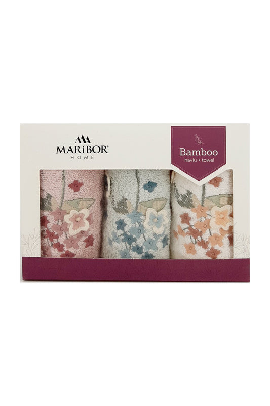 Maribor Mutfak Havlusu 3D Nakışlı Betty Bambu 30x50