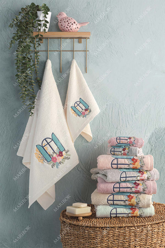 Maribor Mutfak Havlusu Alaçatı Bambu 3D Nakışlı 30x50 3'lü