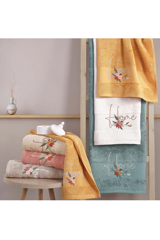 Maribor Mutfak Havlusu Home Bambu 3D Nakışlı 30x50 3'lü