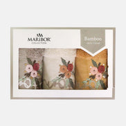 Maribor Mutfak Havlusu Home Bambu 3D Nakışlı 30x50 3'lü