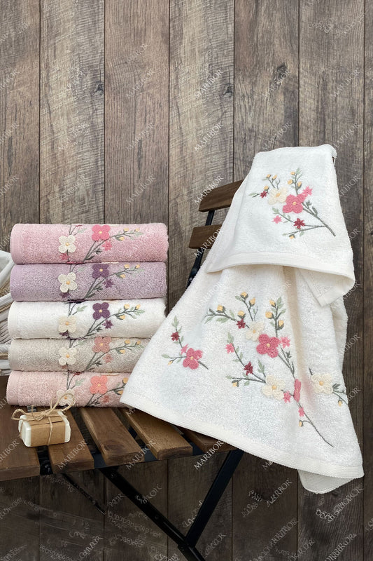 Maribor Mutfak Havlusu Lavem Bambu 3D Nakışlı 30x50 3'lü