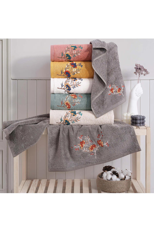 Maribor Mutfak Havlusu Liva Bambu 3D Nakışlı 30x50 3'lü