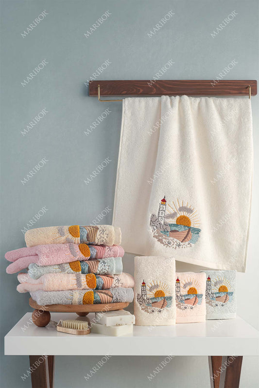 Maribor Mutfak Havlusu Sereyn Bambu 3D Nakışlı 30x50 3'lü