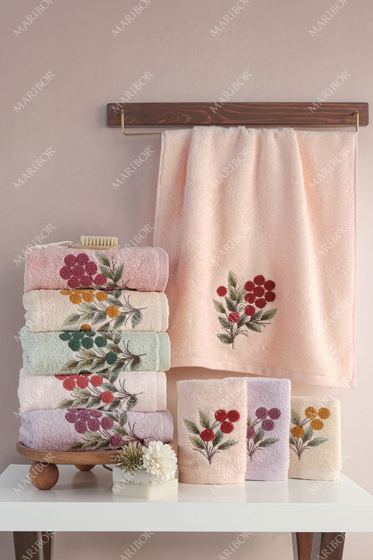 Maribor Mutfak Havlusu Tiada Bambu 3D Nakışlı 30x50 3'lü