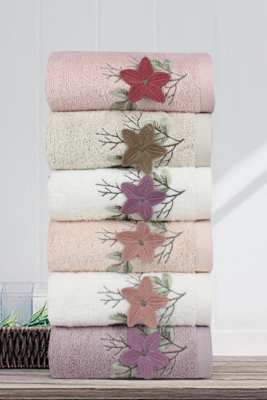 Maribor Nakışlı Mutfak Havlusu Stella Bambu 30x50