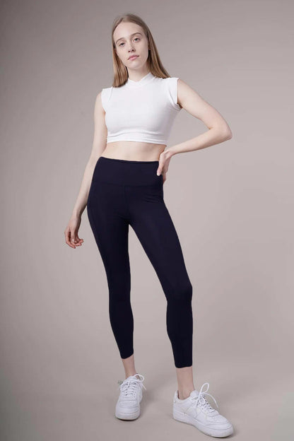 Meg Style Kadın Cepli Toparlayıcı Yüksek Bel Pilates Tayt