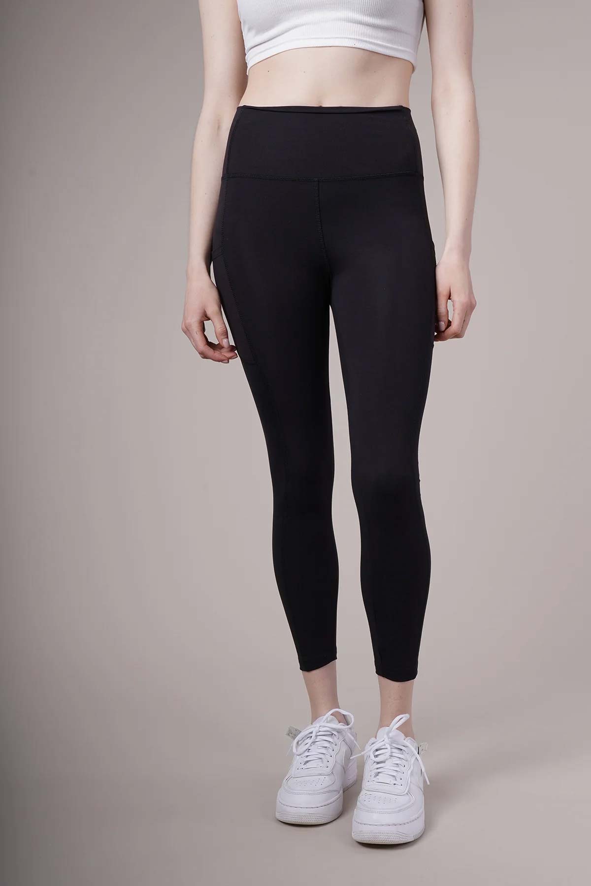 Meg Style Kadın Cepli Toparlayıcı Yüksek Bel Pilates Tayt
