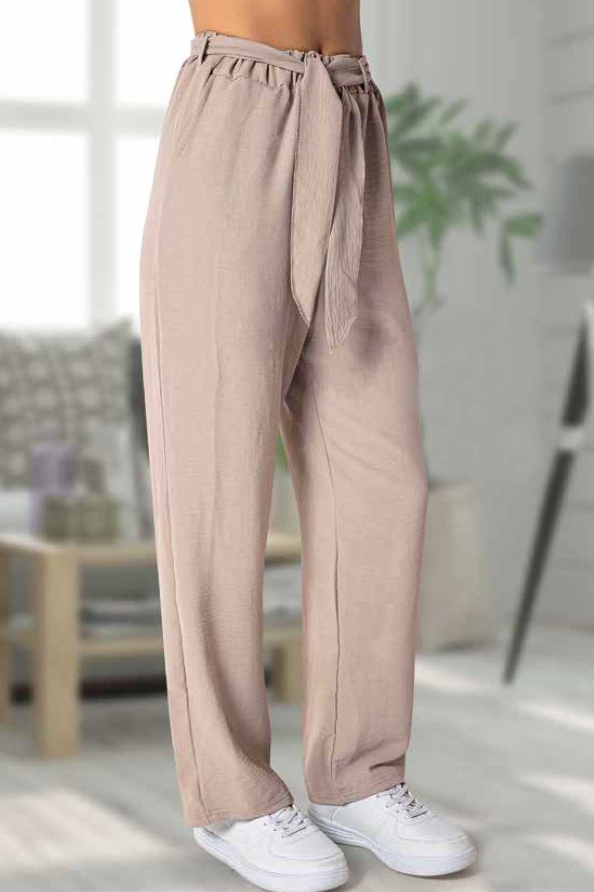 Meg Style Kadın Pantolon Ayrobin Cepli