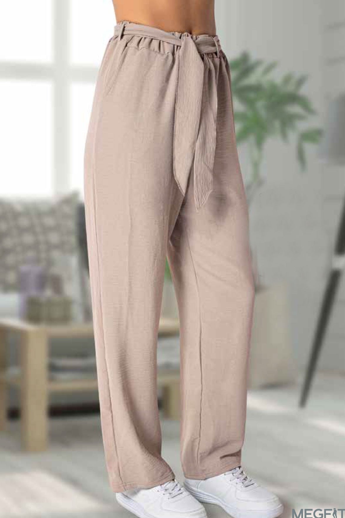 Meg Style Kadın Pantolon Ayrobin Cepli