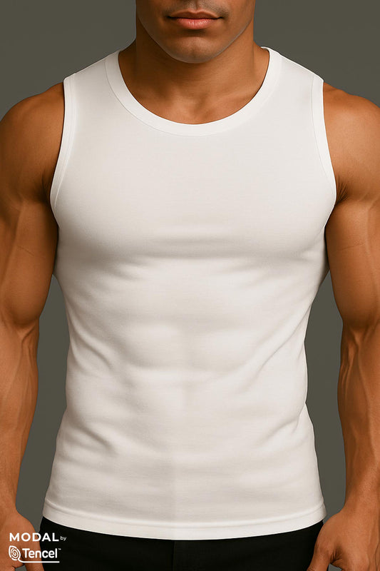 Mısırlı Erkek Sıfır Kol Atlet Tencel Sporcu