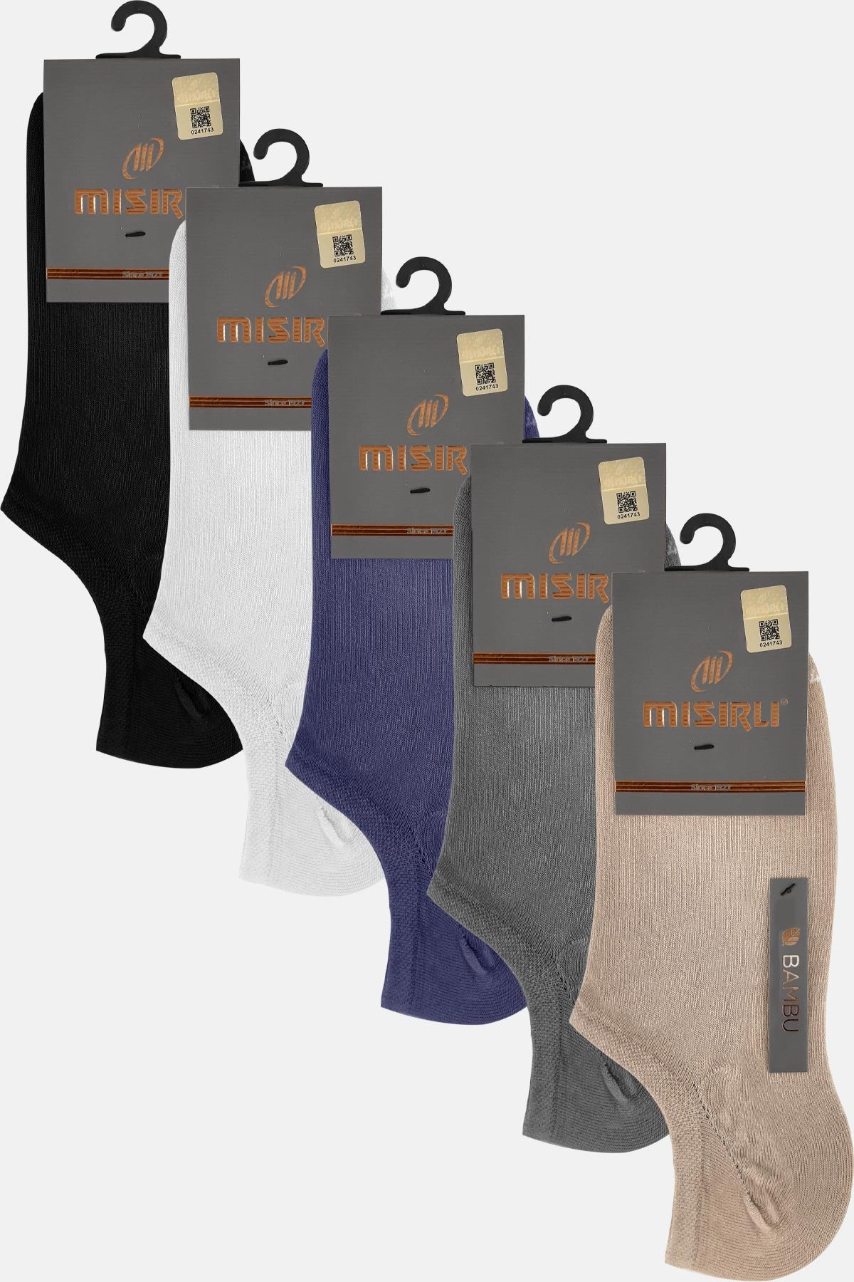 Mısırlı Erkek Sneaker Çorap Bambu Düz