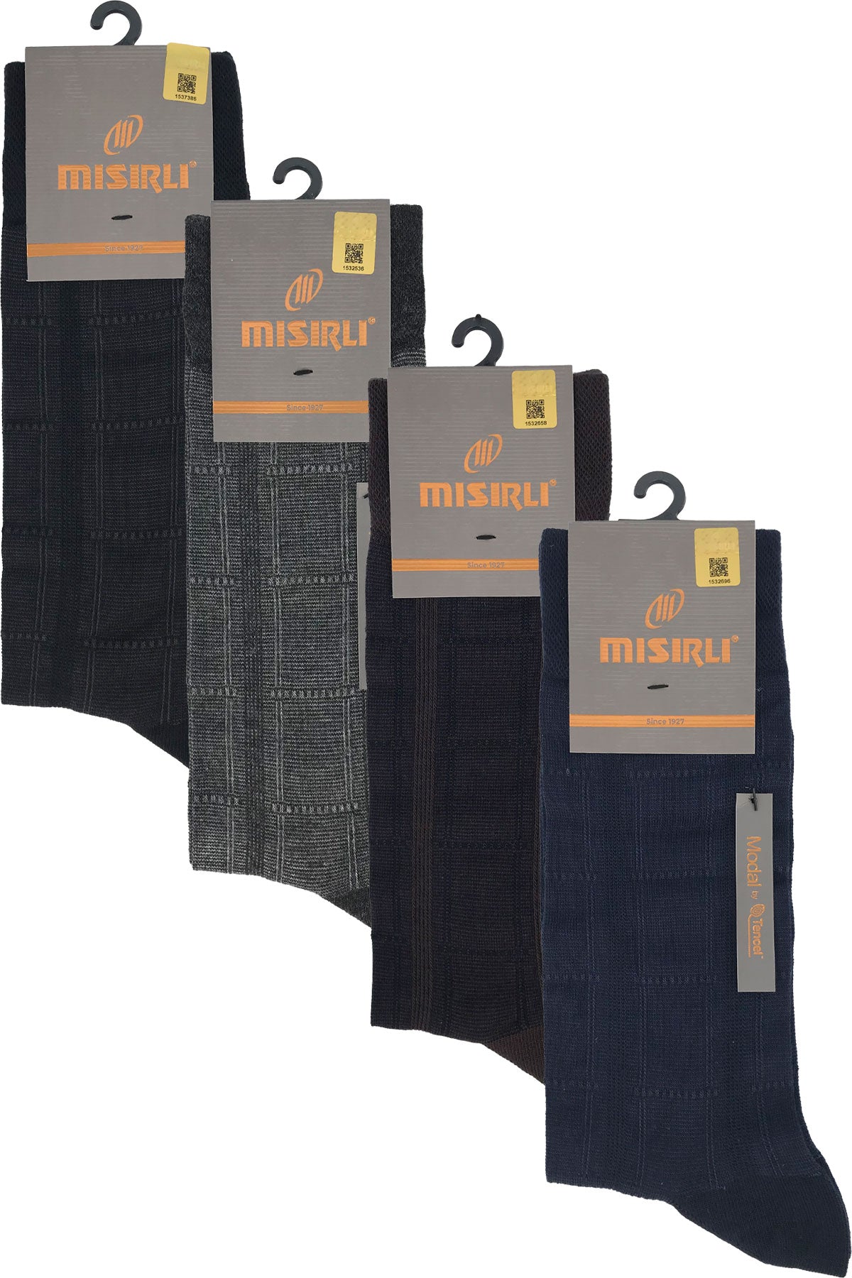 Misirli Erkek Soket Çorap Modal Jakarlı Desenli