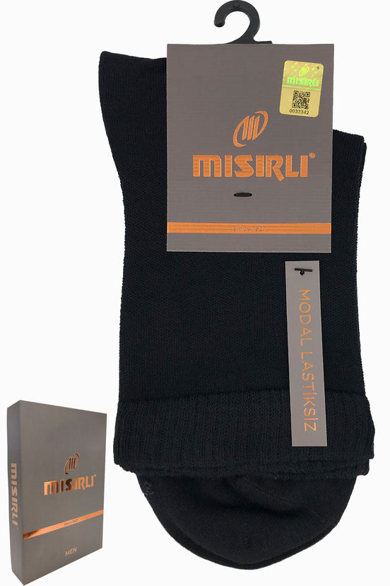 Mısırlı Erkek Yarım Konç Çorap Lastiksiz Modal