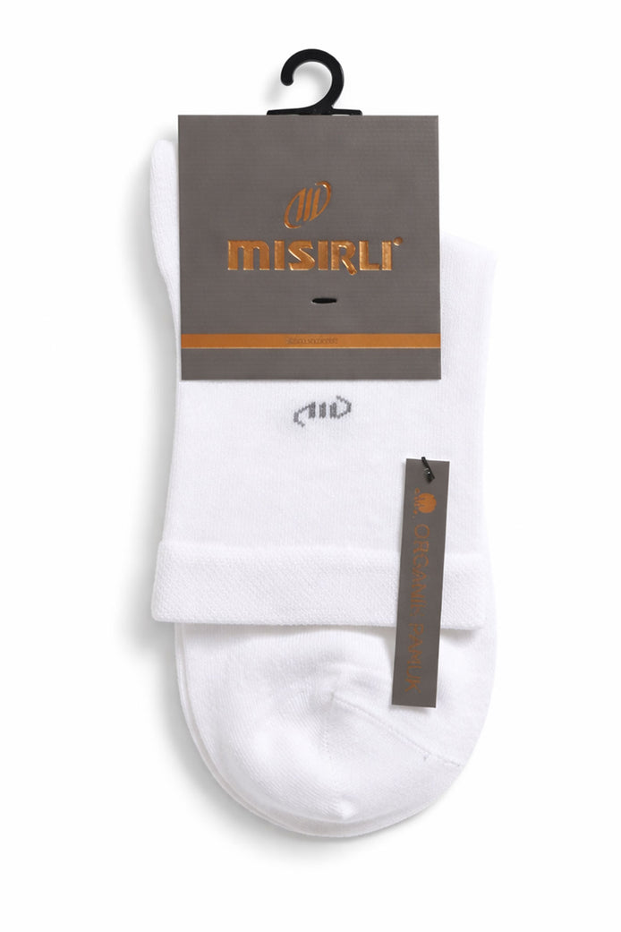 Mısırlı Erkek Yarım Konç Pamuklu M Logolu Düz
