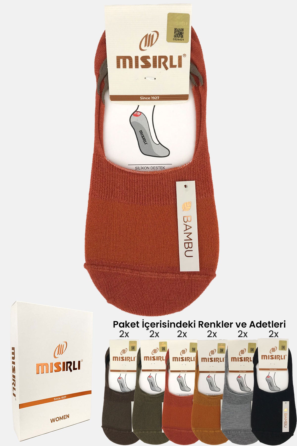 Mısırlı Kadın Babet Çorap Bambu