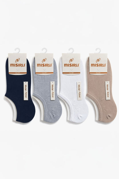 Mısırlı Kadın Sneaker Çorap Modal Ribli