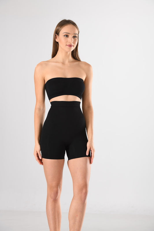 MissFit Kadın Orta Boy Şort Korse Yüksek Bel