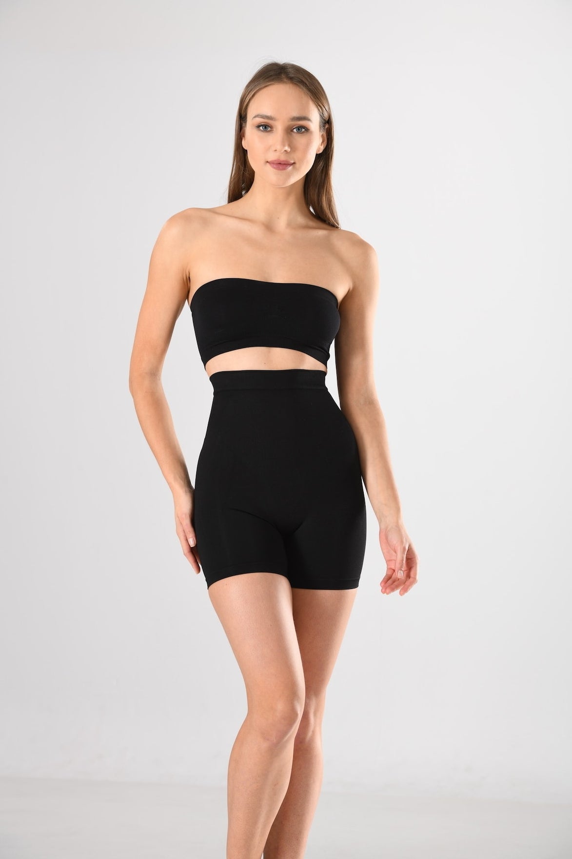 MissFit Kadın Orta Boy Şort Korse Yüksek Bel