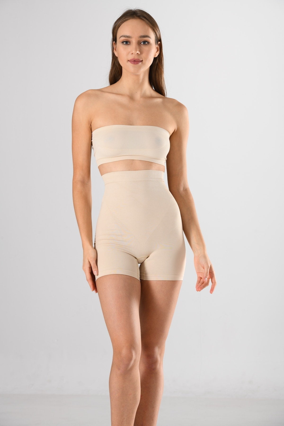 MissFit Kadın Orta Boy Şort Korse Yüksek Bel