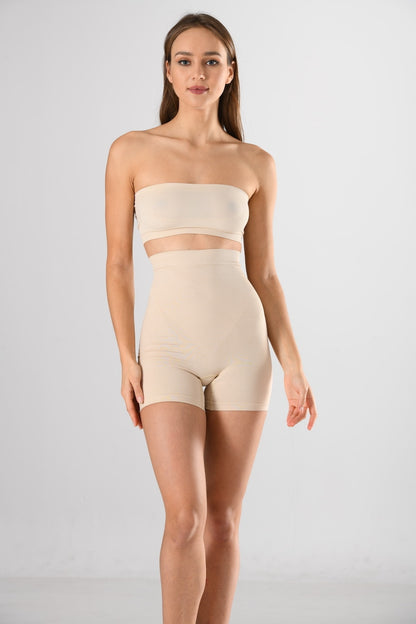 MissFit Kadın Orta Boy Şort Korse Yüksek Bel