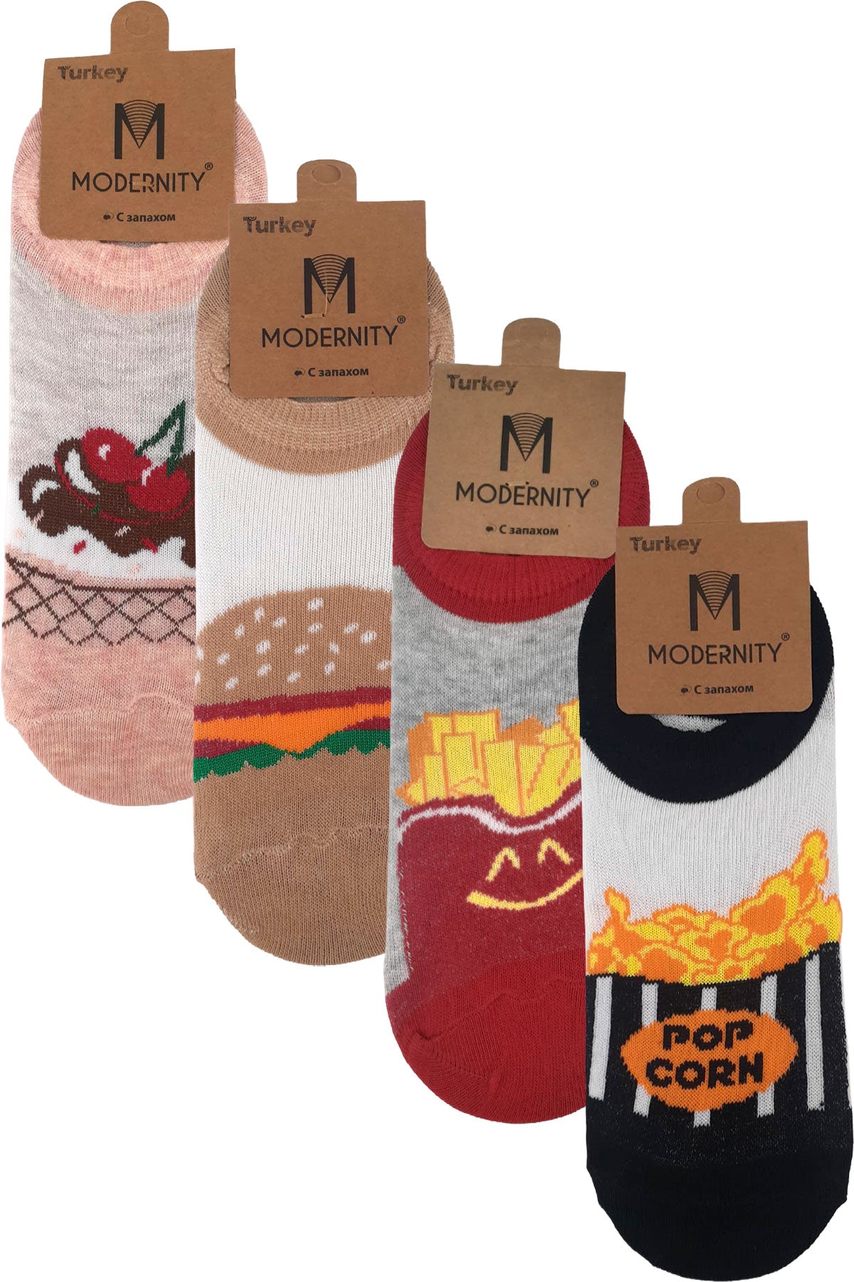 Modernity Kadın Sneaker Çorap Desenli