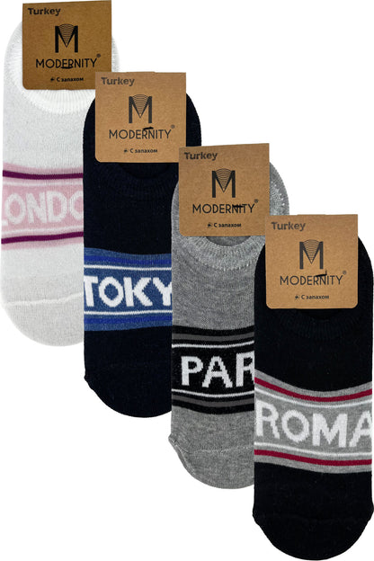 Modernity Kadın Sneaker Çorap Desenli
