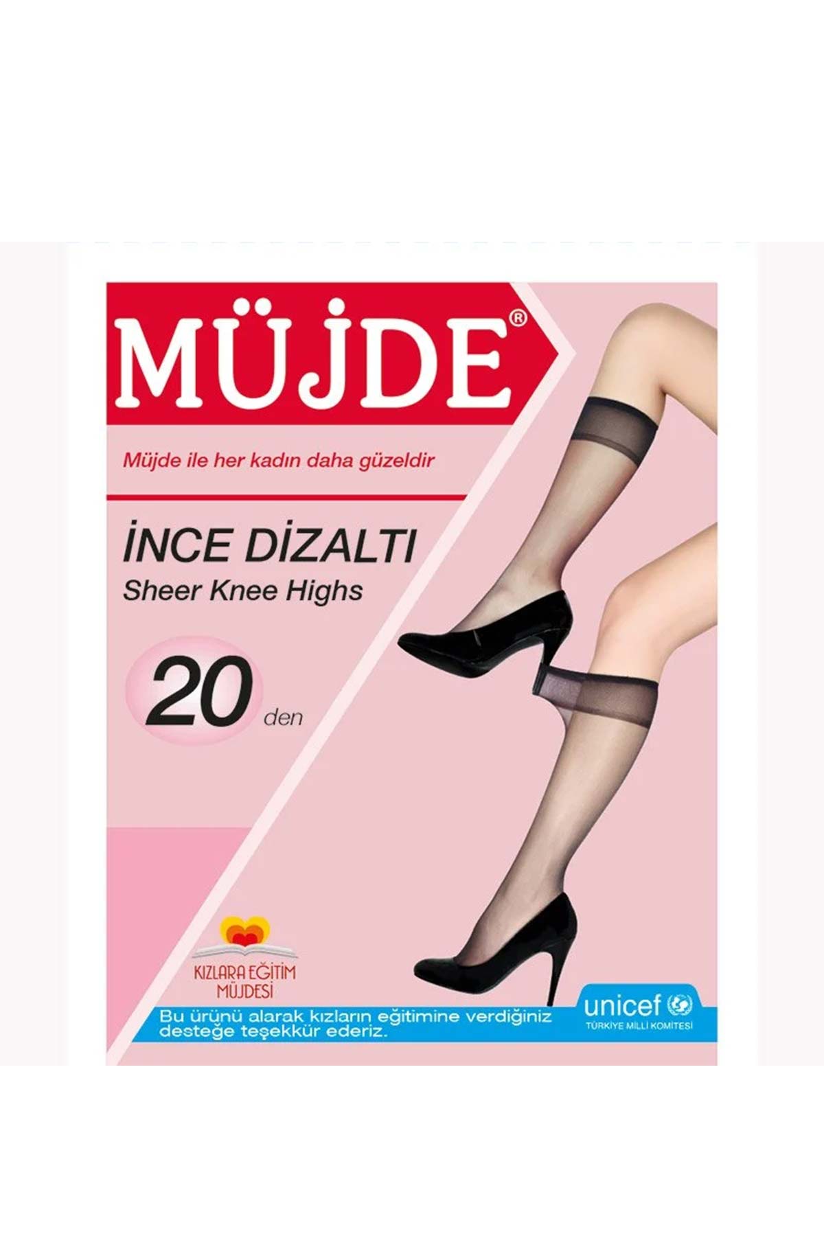 Müjde Kadın İnce Dizaltı Çorap 20 Denye