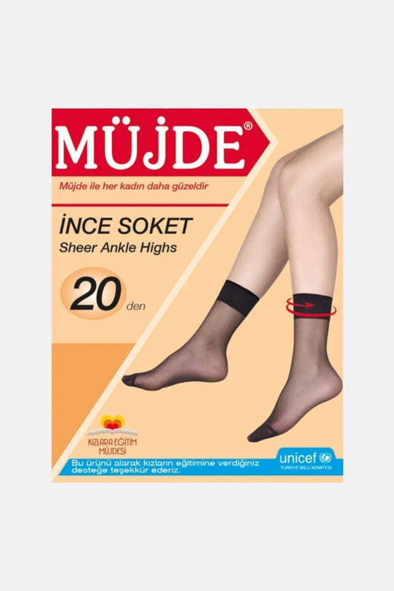 Müjde Kadın İnce Soket Çorap 20 Denye
