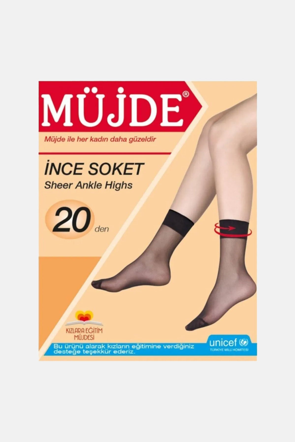 Müjde Kadın İnce Soket Çorap 20 Denye