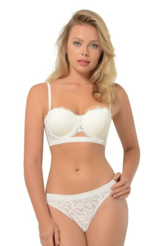 Nbb Kadın Fantezi Destekli Sütyen ve Külot Takımı Dantelli