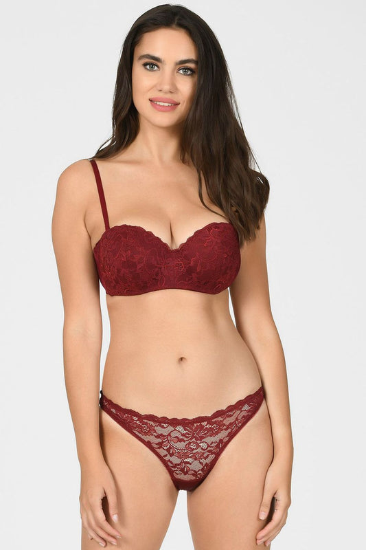 Nbb Kadın Hafif Destekli Straplez Sütyen Ve Külot Takım