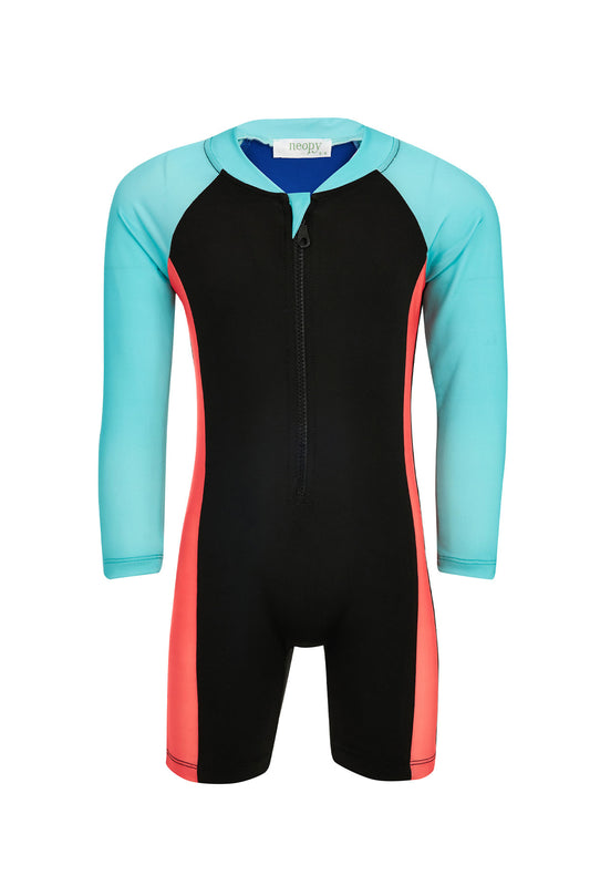 Neopy Erkek Çocuk Kelvin Yüzücü Mayo Ön Fermuarlı Uzun Kollu UPF +50