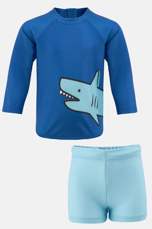 Neopy Erkek Çocuk Köpek Balığı Baskılı Şortlu Mayo