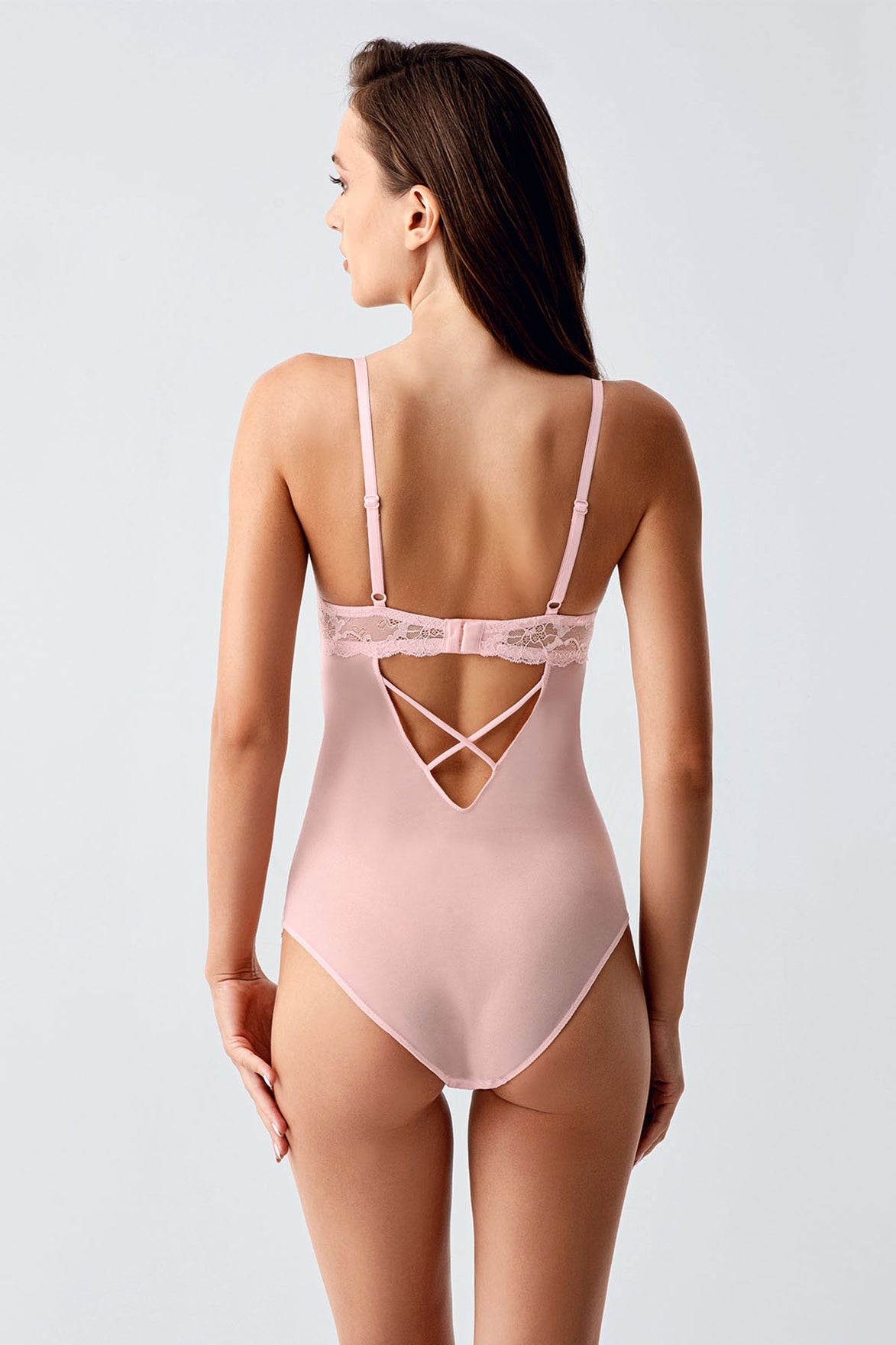 New Bra Kadın Bodysuit Destekli B Cup