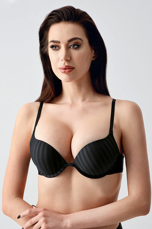 New Bra Kadın Çift Destekli Sütyen B Cup Jakarlı