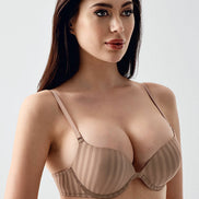 New Bra Kadın Çift Destekli Sütyen B Cup Jakarlı