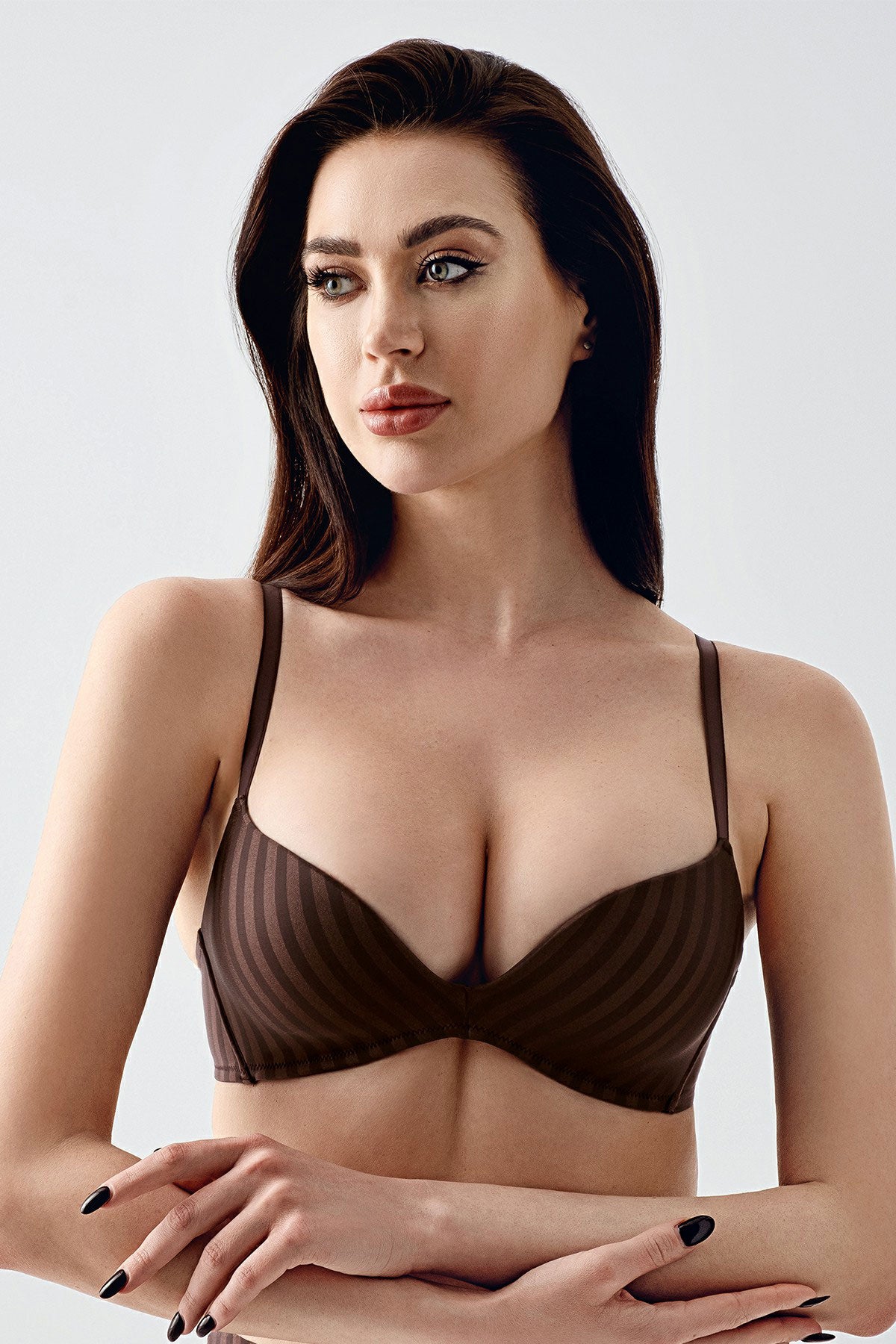 New Bra Kadın Desteksiz Sütyen B Cup Jakarlı