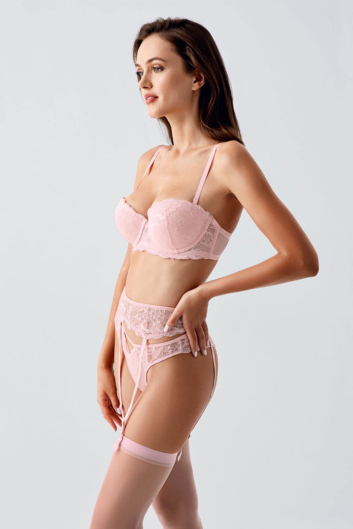 New Bra Kadın Jartiyer Takım Desteksiz