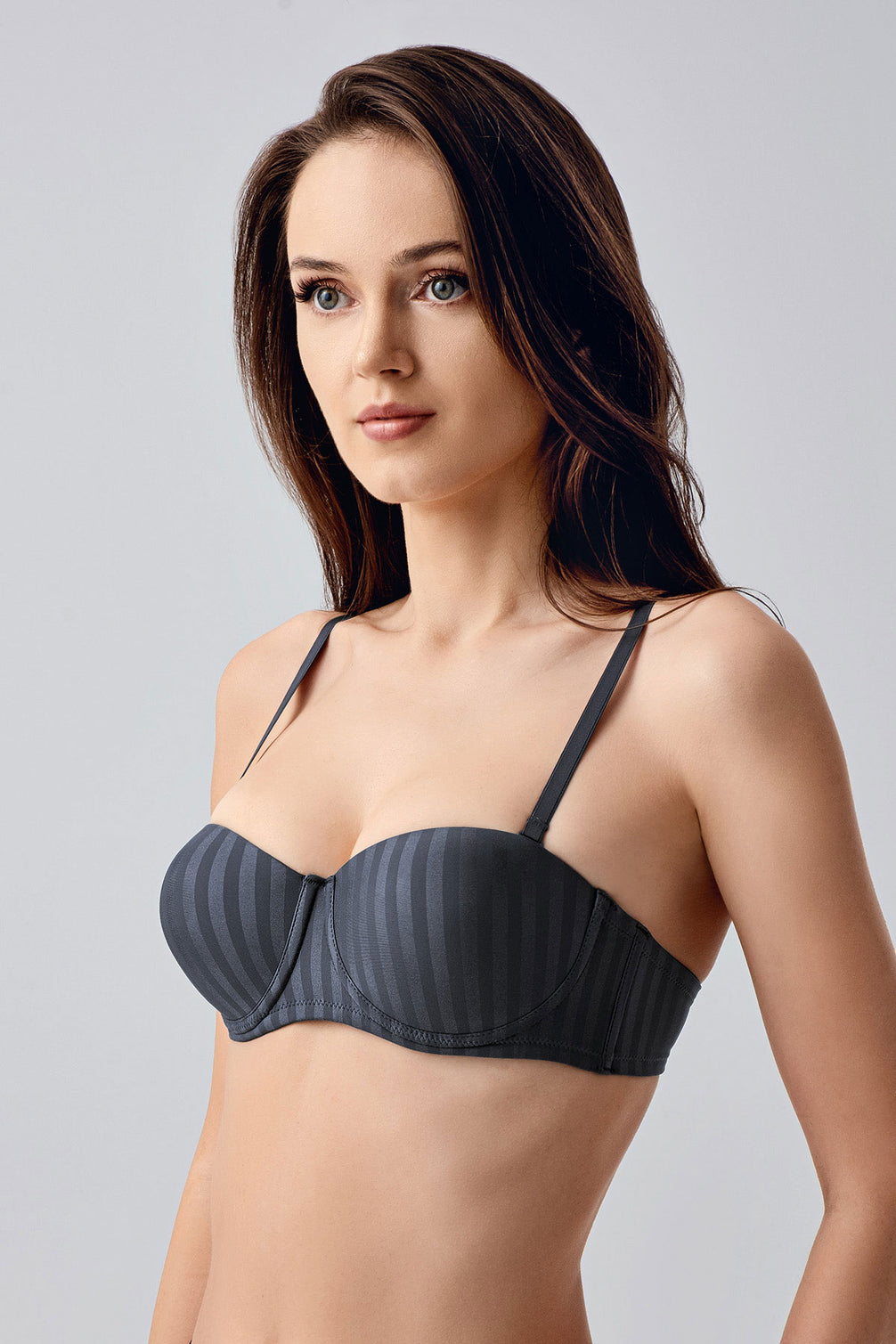New Bra Kadın Straplez Desteksizi Sütyen B Cup Jakarlı