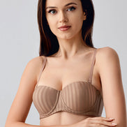 New Bra Kadın Straplez Desteksizi Sütyen B Cup Jakarlı