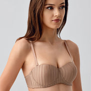 New Bra Kadın Straplez Desteksizi Sütyen B Cup Jakarlı