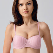 New Bra Kadın Straplez Desteksizi Sütyen B Cup Jakarlı