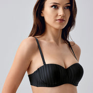 New Bra Kadın Straplez Desteksizi Sütyen B Cup Jakarlı