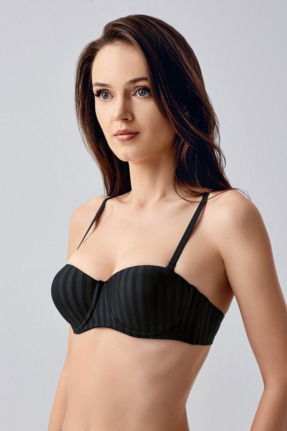 New Bra Kadın Straplez Desteksizi Sütyen B Cup Jakarlı